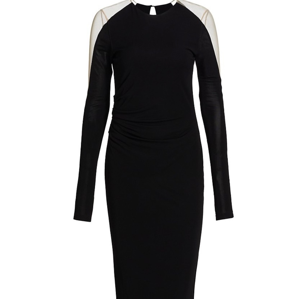 Helmut Lang
Illusion-Sleeve Midi Dress
